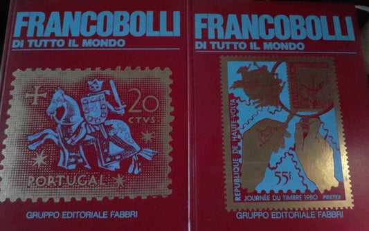 Francobolli di tutto il mondo. Manuale. Storia .Volumi 2 - copertina