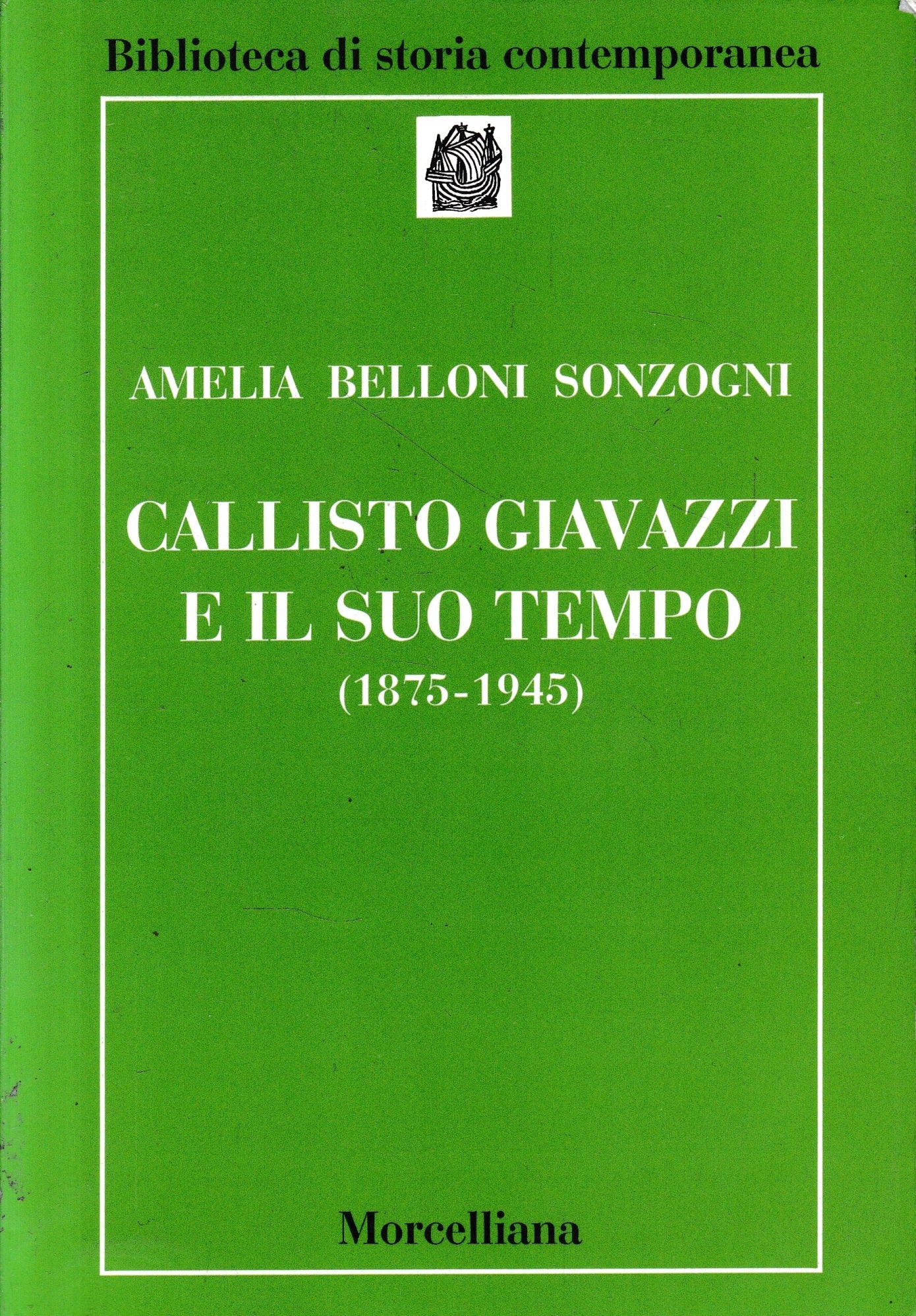 Callisto Giavazzi e il suo tempo (1875-1945) - copertina