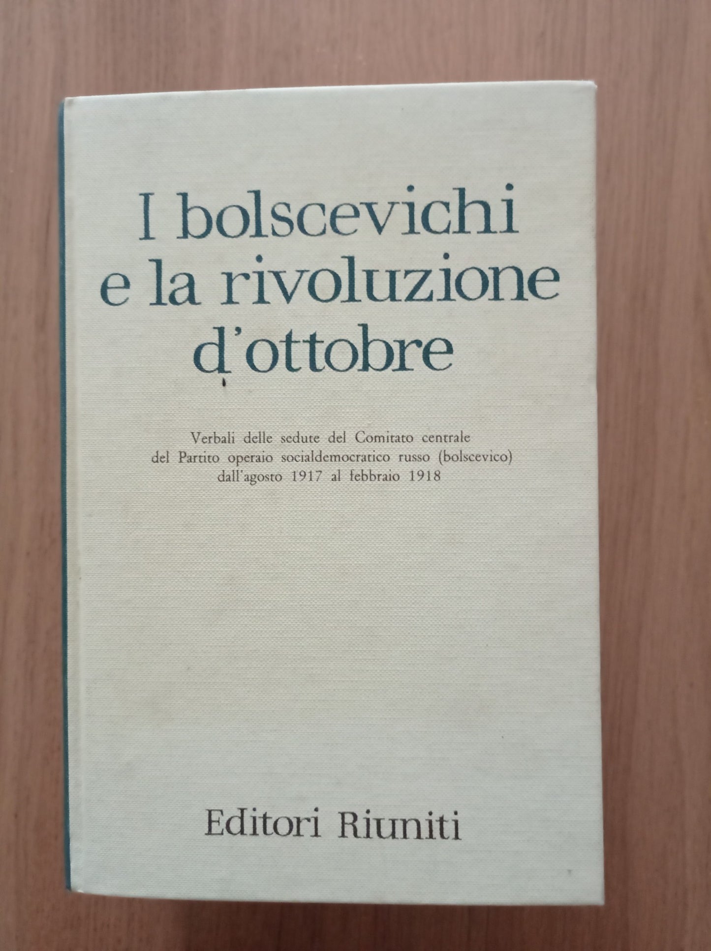 I bolscevichi e la rivoluzione d'ottobre - copertina