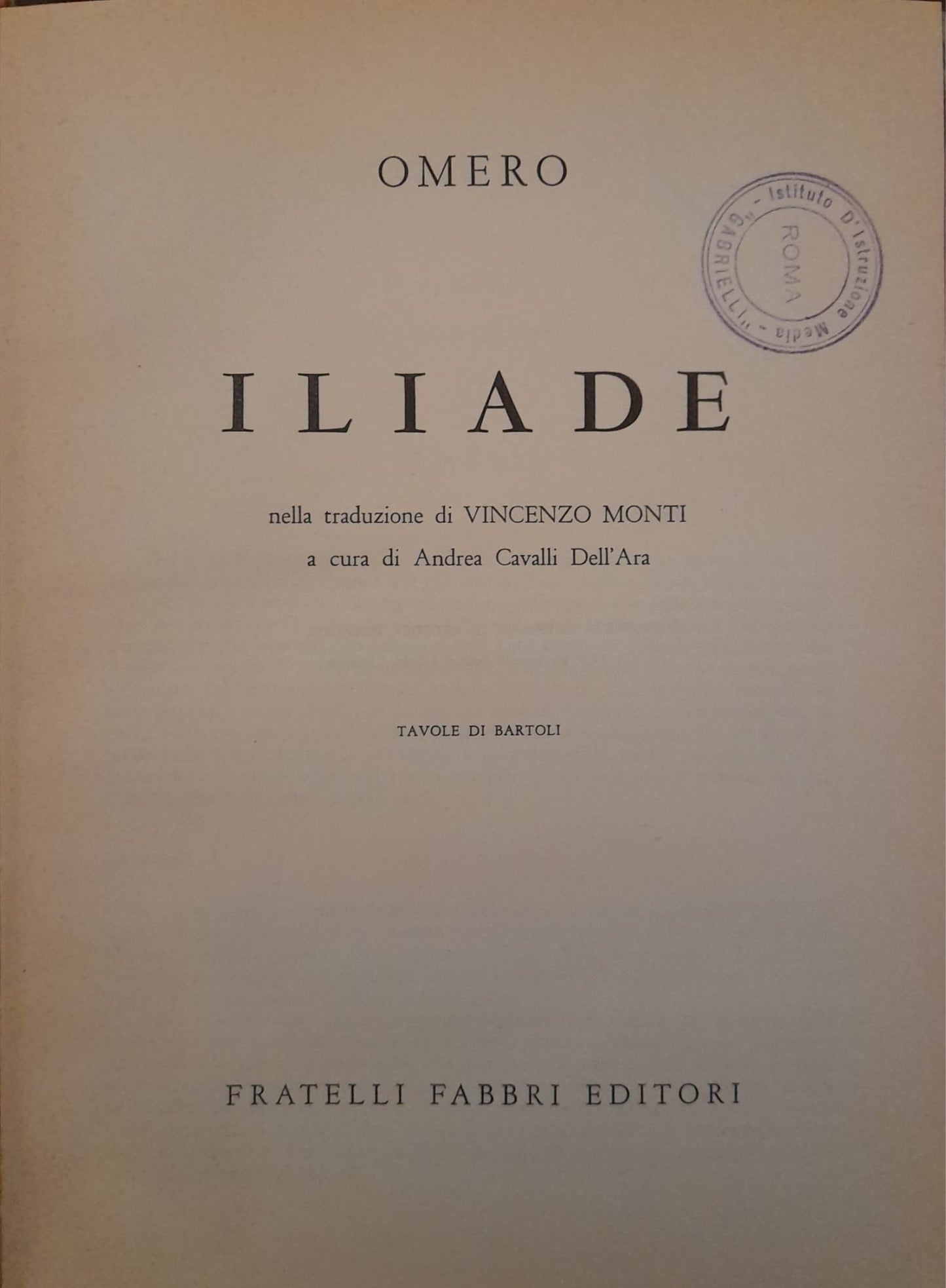 Iliade - copertina