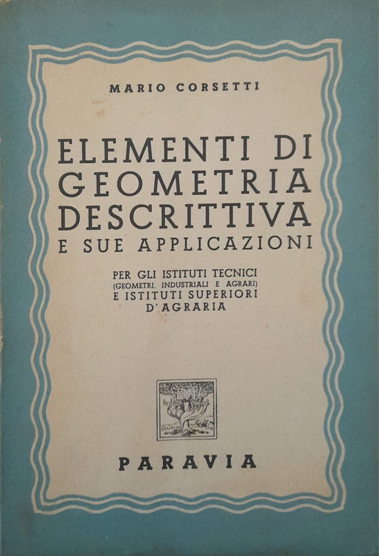 Elementi di geometria descrittiva e sue applicazioni - copertina