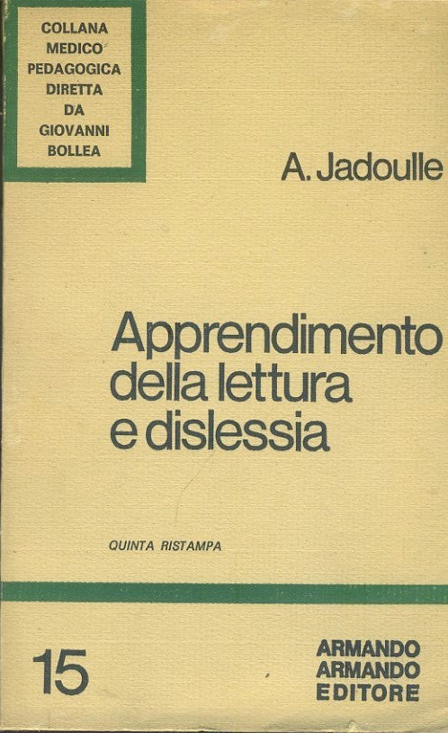 Apprendimento della lettura e dislessia - copertina