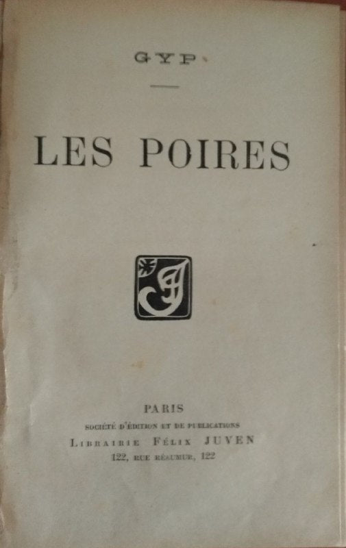 Les Poires - copertina