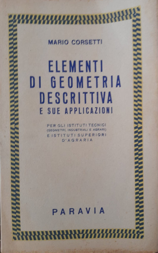 Elementi di geometria descrittiva e sue applicazioni - copertina