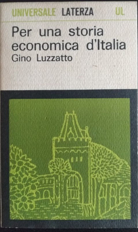 Per una storia economica d'Italia - copertina
