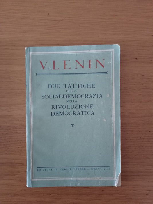 Due tattiche della socialdemocrazia nella rivoluzione democratica - copertina