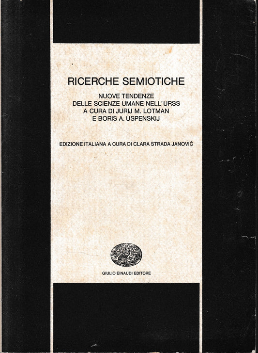 Ricerche semiotiche - copertina