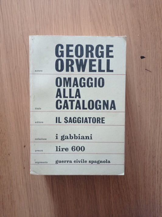Omaggio alla Catalogna - copertina