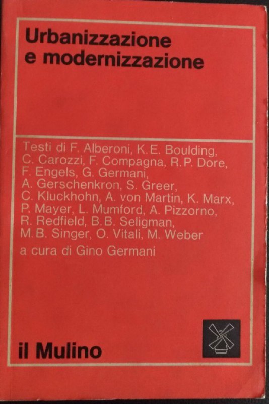 Urbanizzazione e modernizzazione - copertina