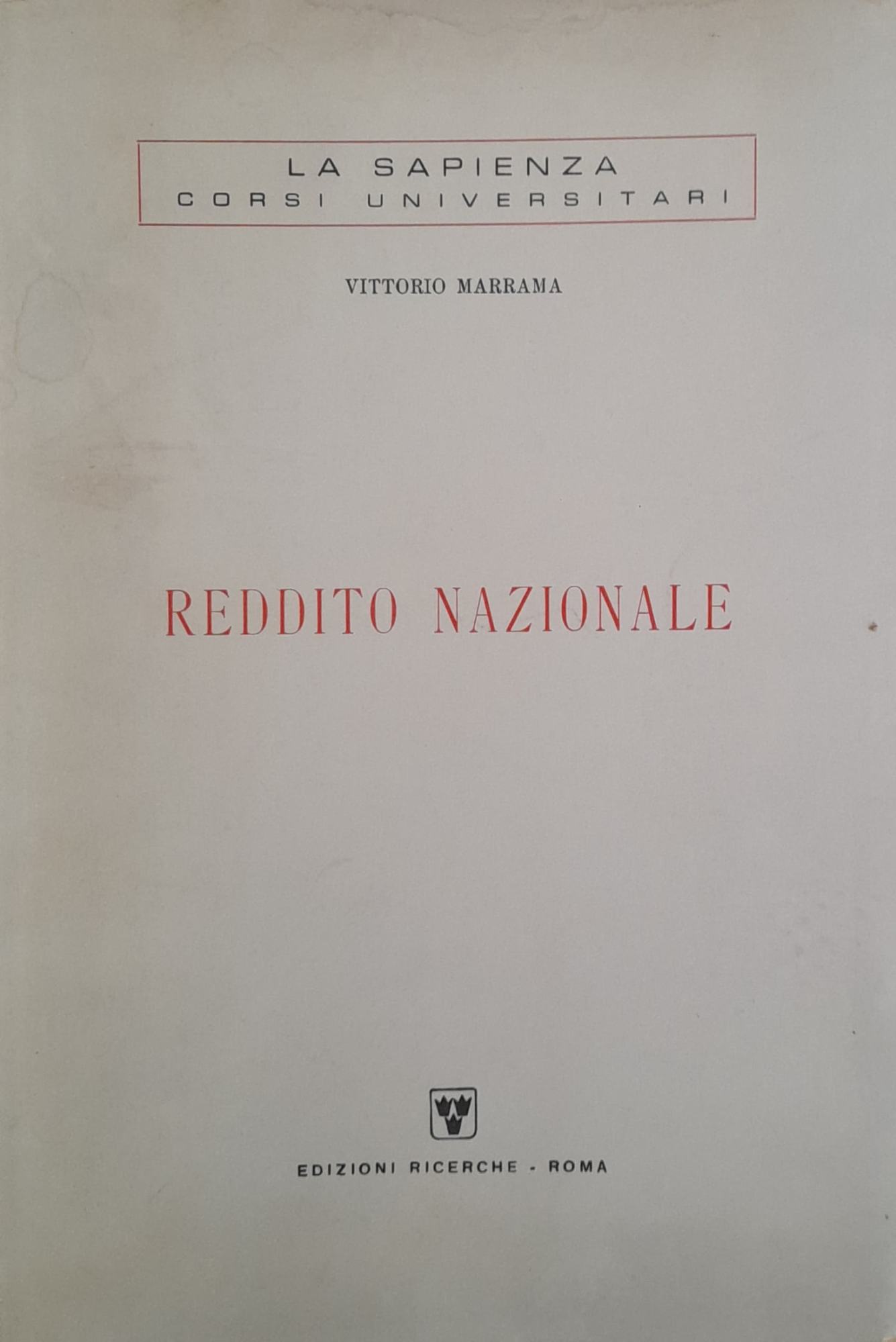 Reddito nazionale - copertina