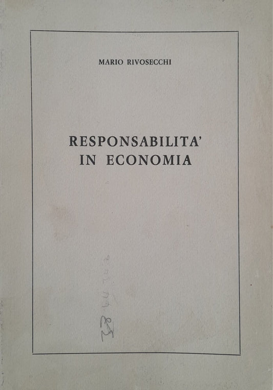 Responsabilità in economia - copertina