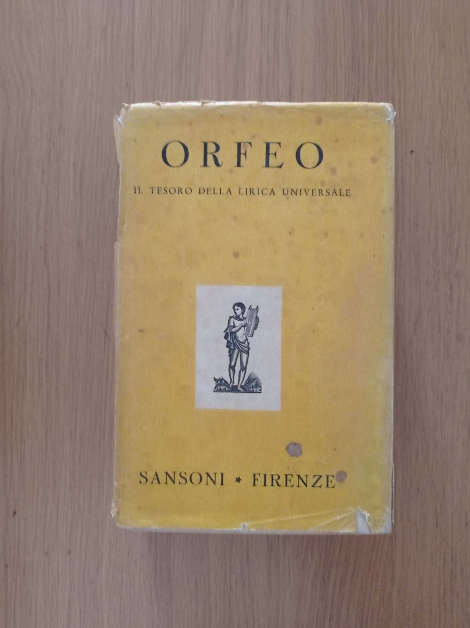 Orfeo il tesoro della lirica universale interpretato in versi italiani - copertina