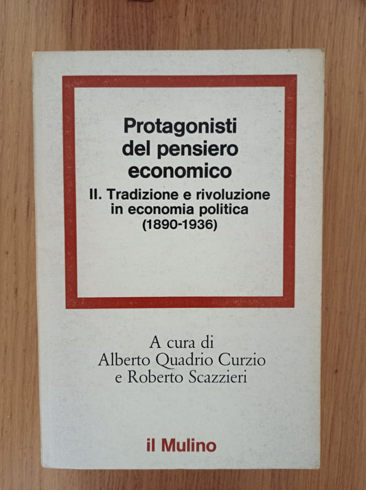 Protagonisti del pensiero economico - copertina