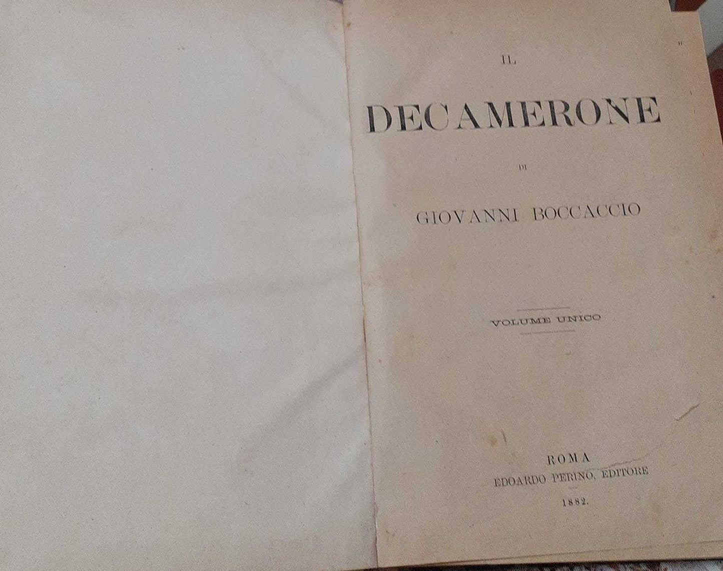 Il Decamerone. Volume unico - copertina