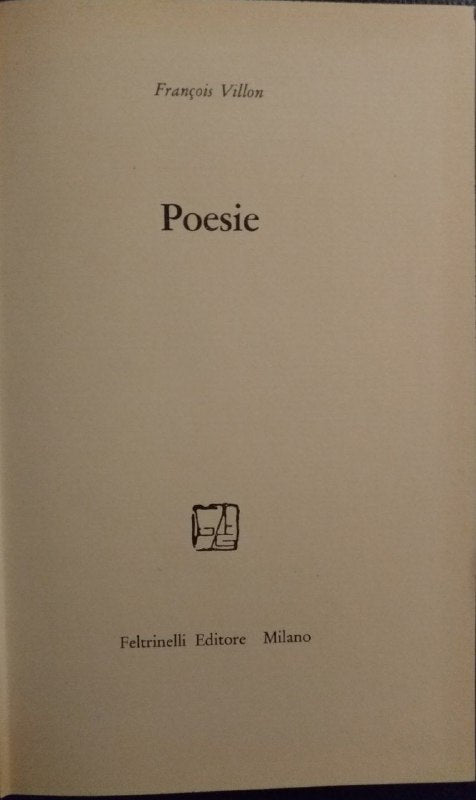 Poesie - copertina