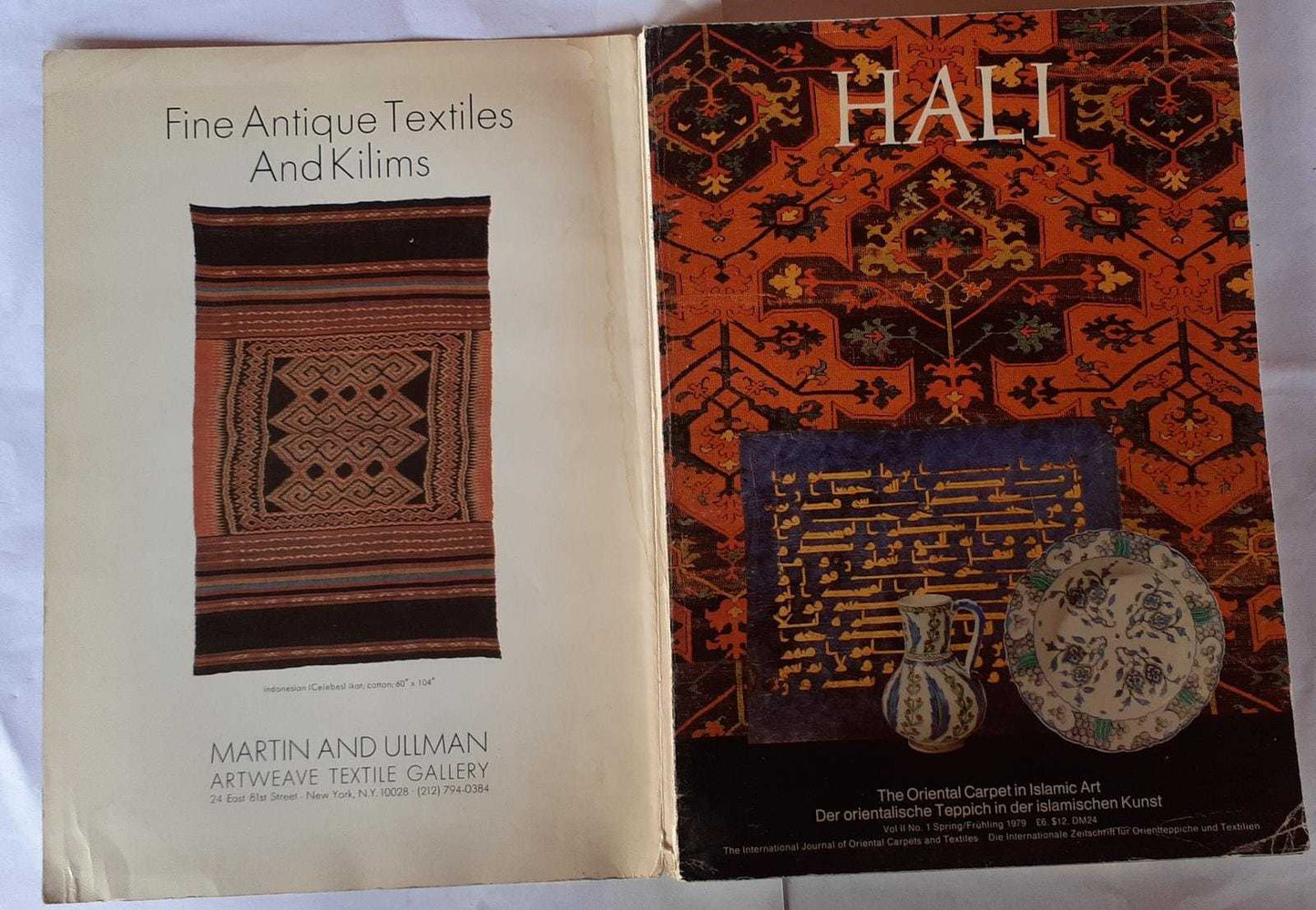Hali - The International Magazine of Antiques Carpets and Textiles Art. Volume 2 Number 1 - copertina
