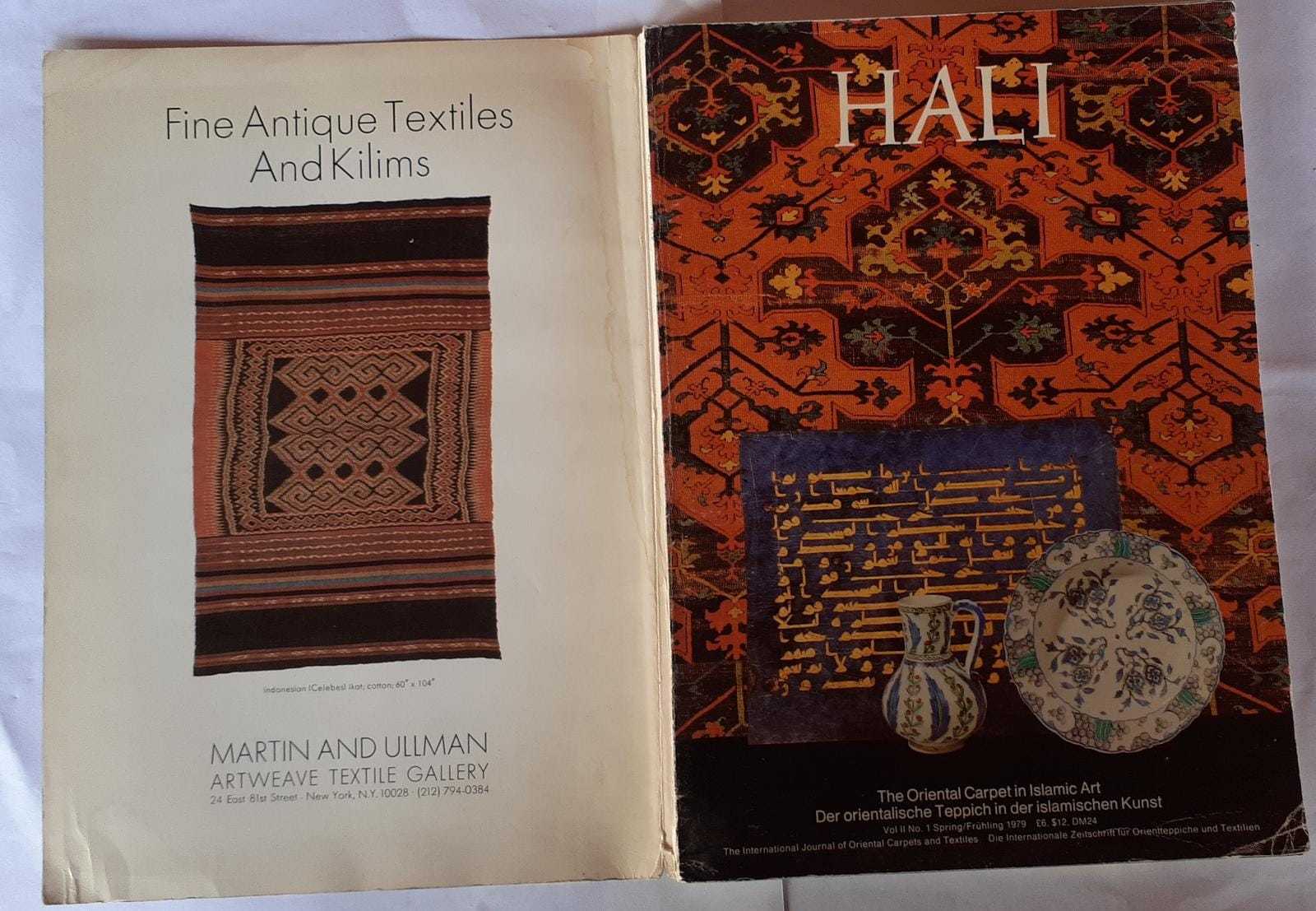 Hali - The International Magazine of Antiques Carpets and Textiles Art. Volume 2 Number 1 - copertina