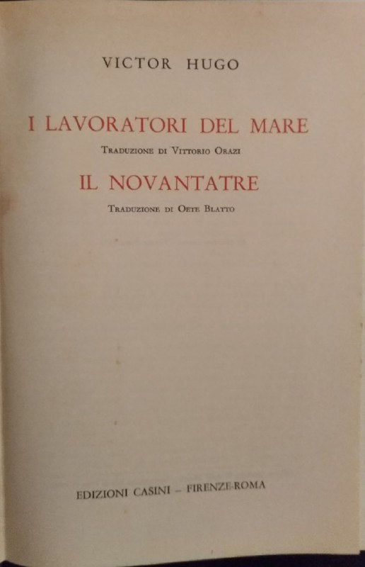 I lavoraori del mare - copertina