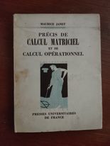 Precis de Calcul matriciel et calcul operationnel - copertina
