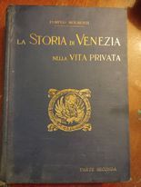 La storia di Venezia nella vita privata - copertina