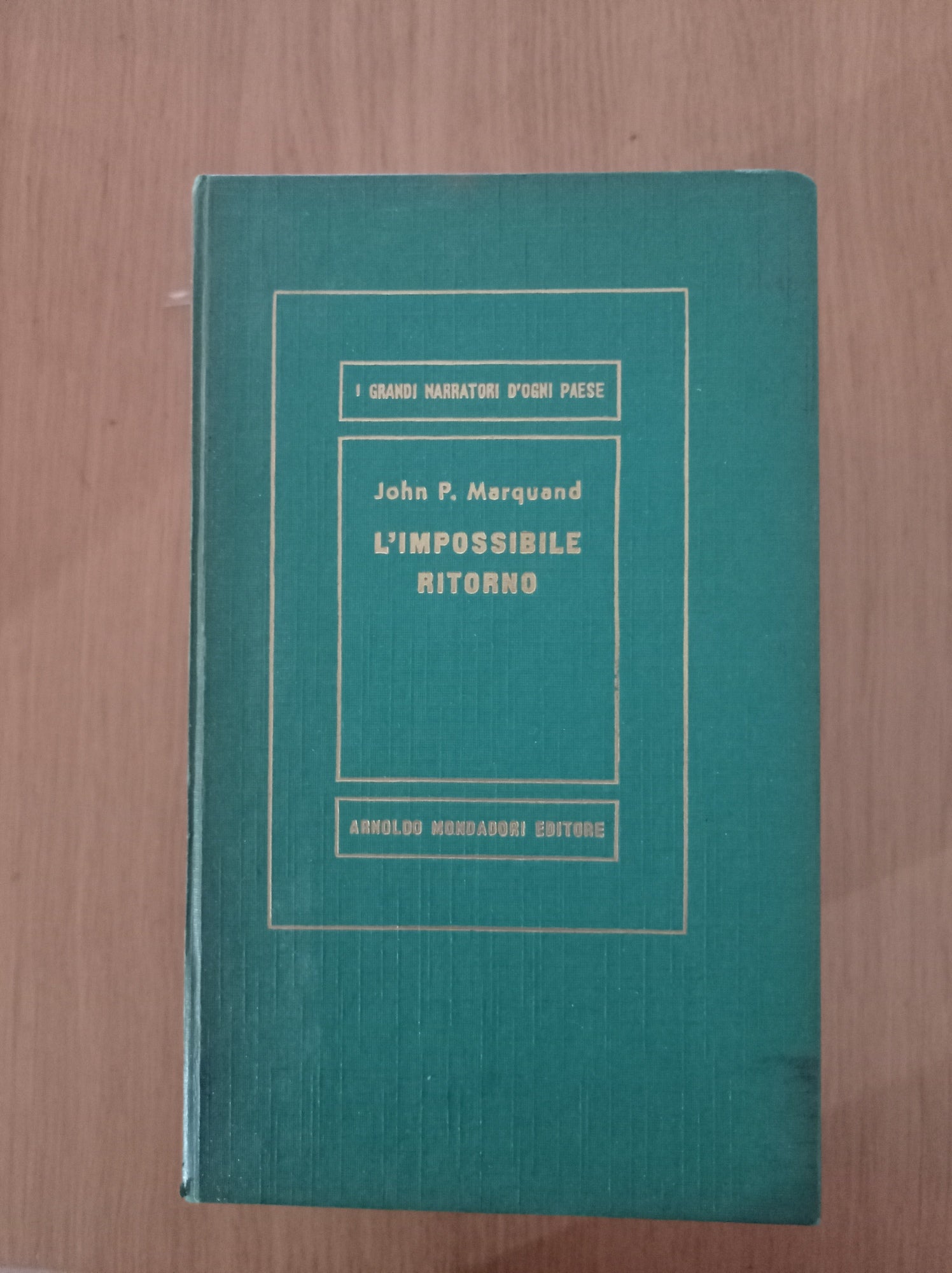 L' impossibile ritorno - copertina