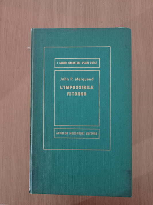 L' impossibile ritorno - copertina