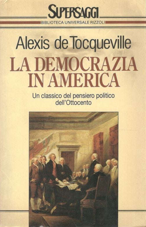 La democrazia in America, un classico del pensiero politico dell'Ottocento - copertina