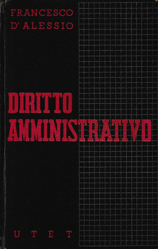 Diritto Amministrativo, vol. 1° - copertina