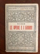 Le opere e i giorni - copertina