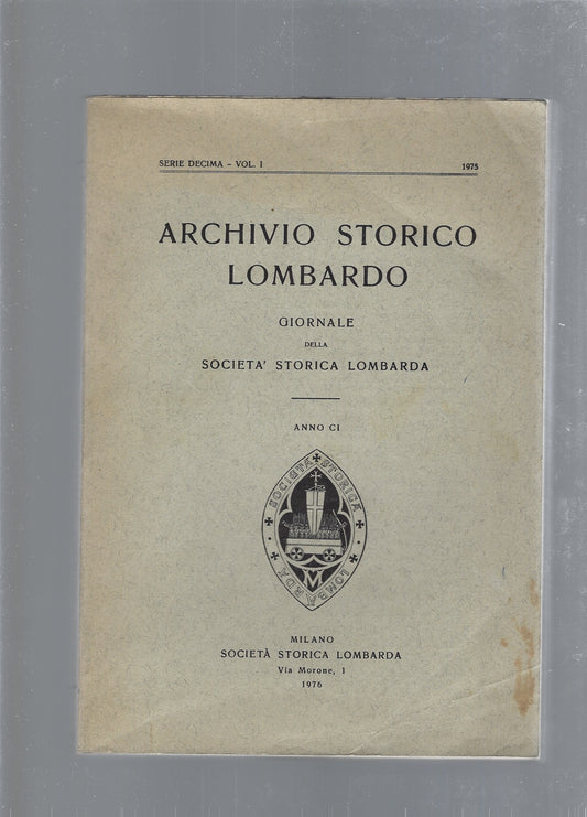 Archivio storico lombardo - copertina