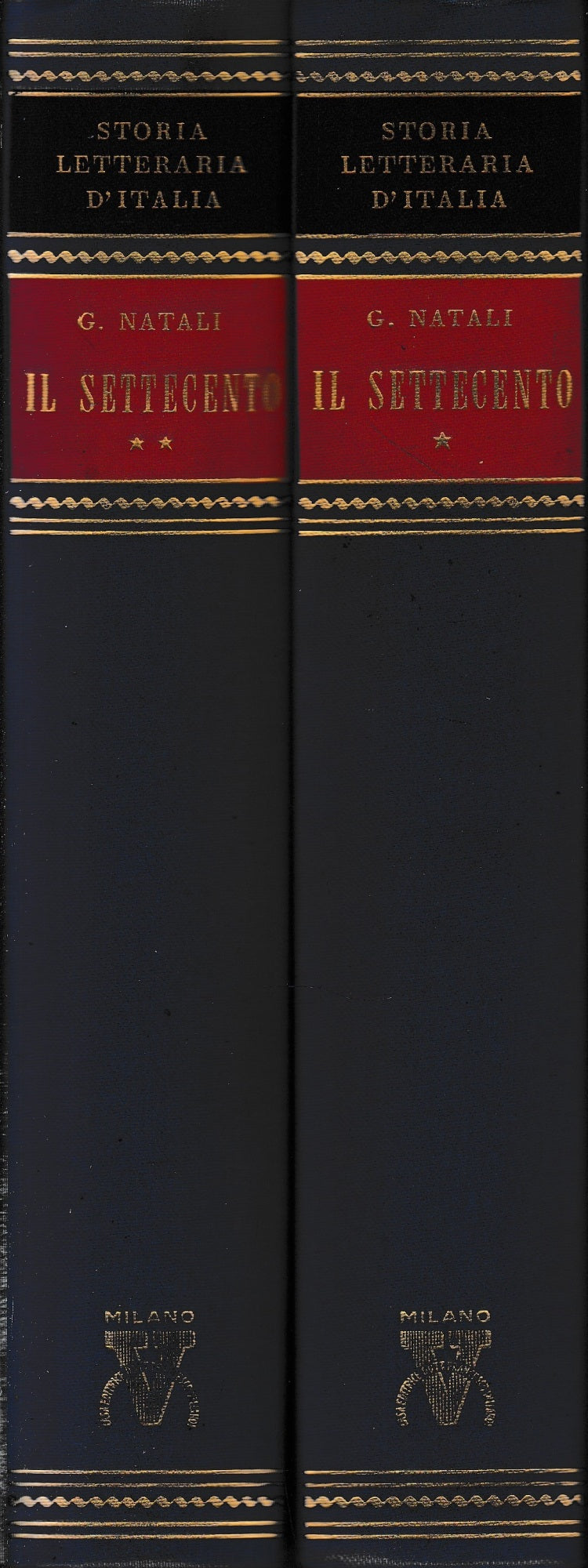 Storia letteraria d'Italia: Il Settecento. Due volumi - copertina