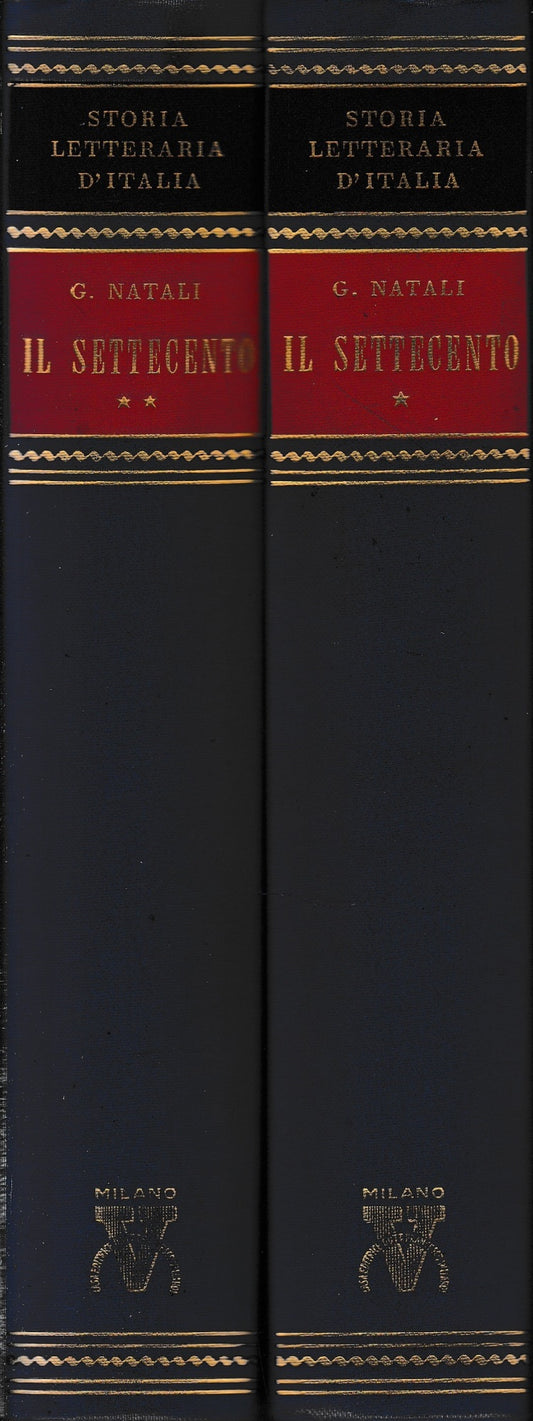 Storia letteraria d'Italia: Il Settecento. Due volumi - copertina