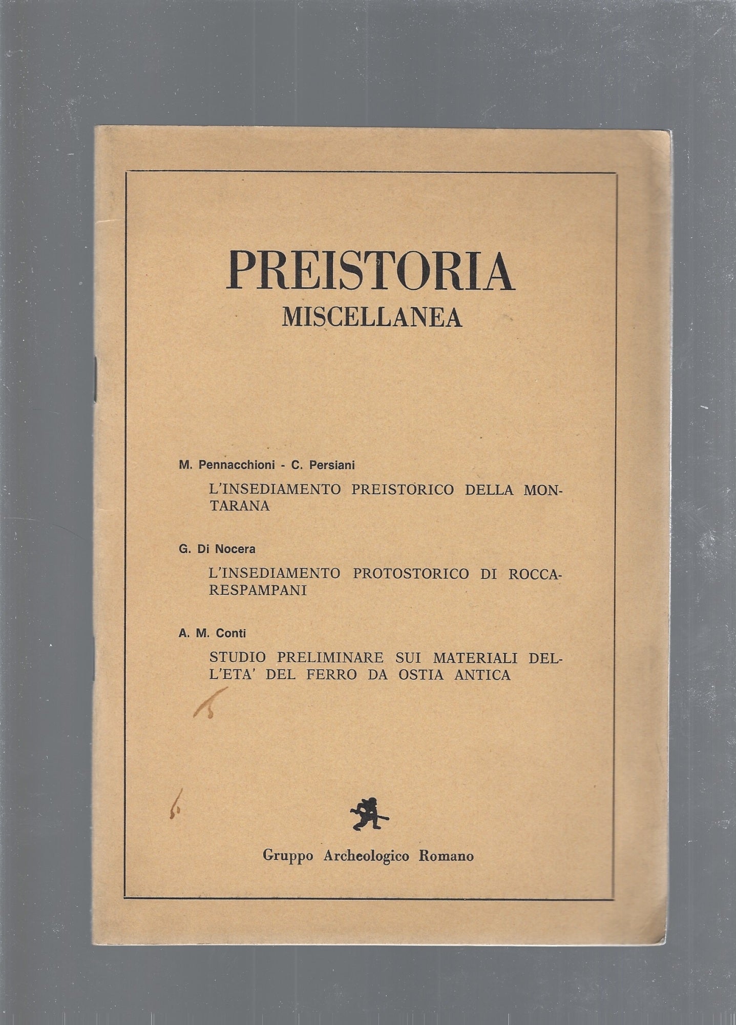 Preistoria miscellanea - copertina