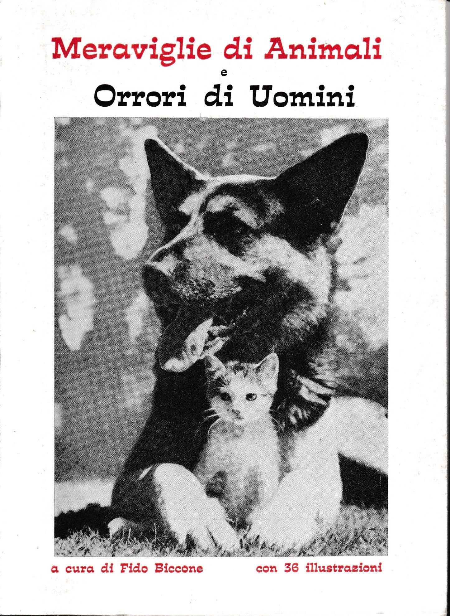 Meraviglie di Animali e Orrori di Uomini, con 36 illustrazioni. - copertina