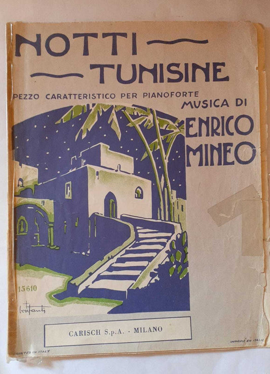 Spartiti. Notti Tunisine pezzo caratteristico per pianoforte - copertina