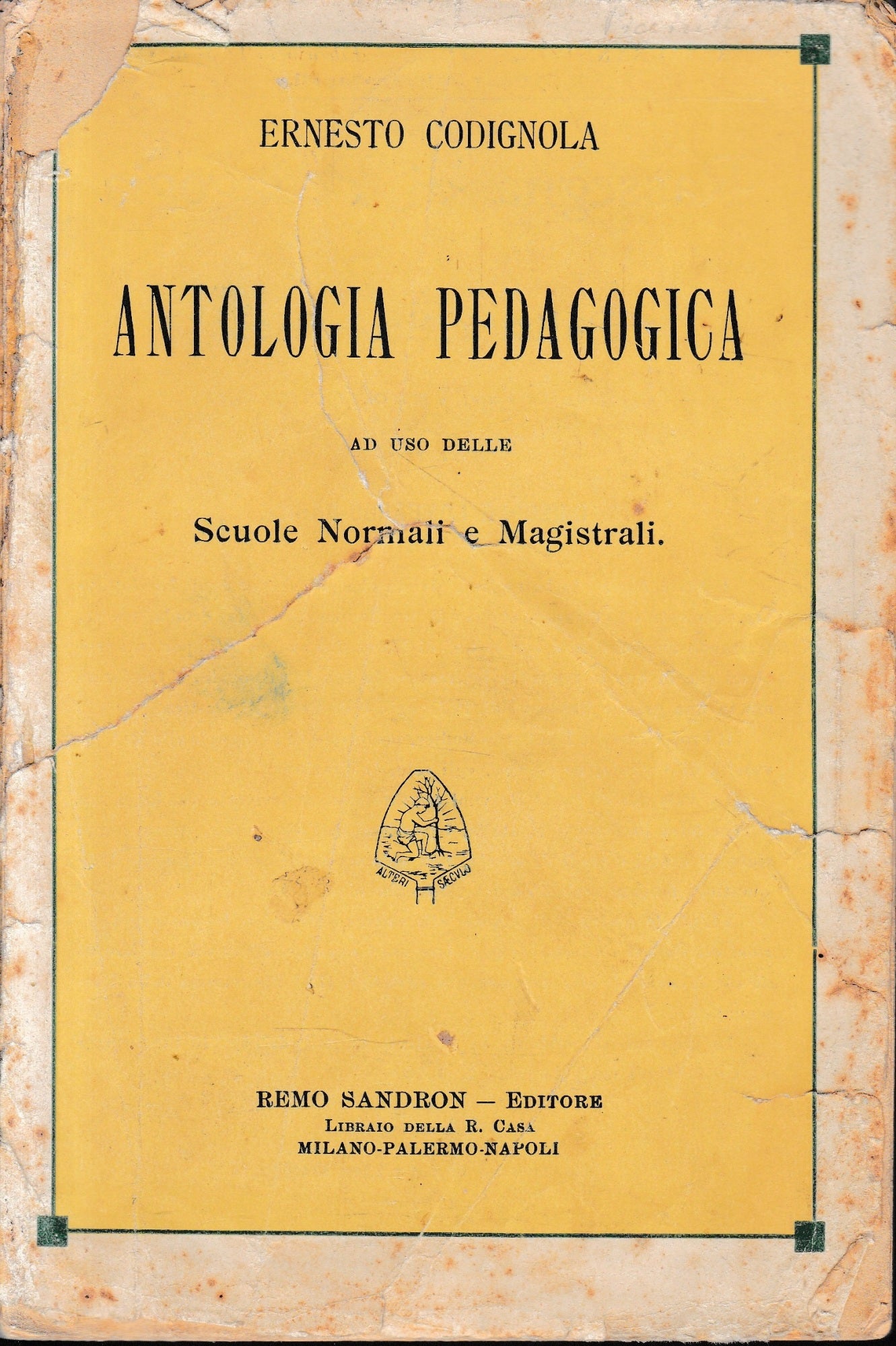 Antologia Pedagogica ad uso delle Scuole Normali e Magistrali - copertina