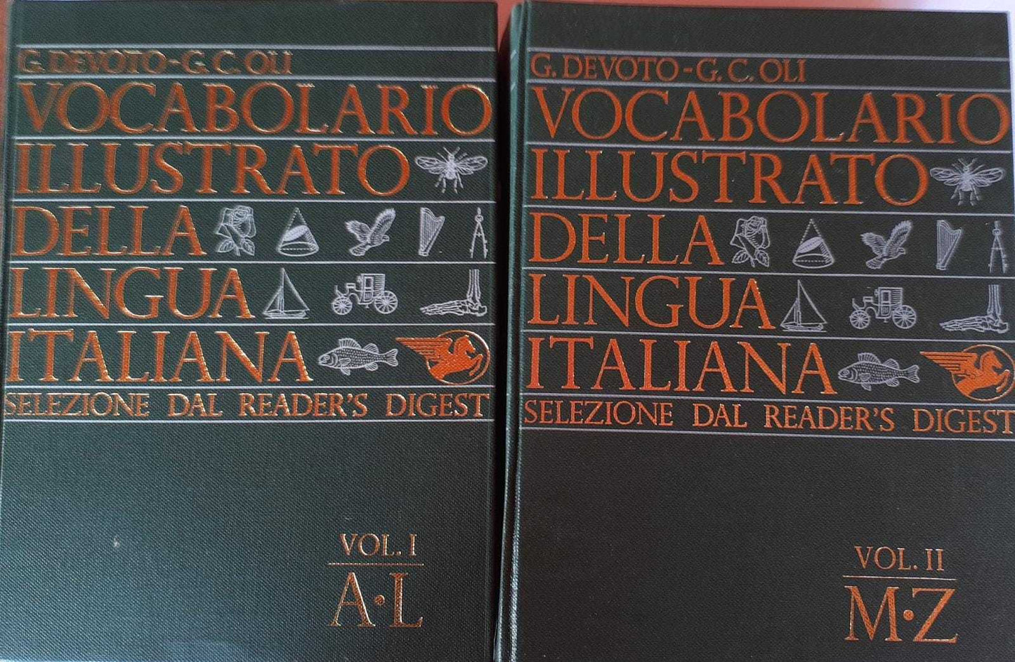 Vocabolario illustrato della lingua italiana. Volume I A-L. Volume II M.Z - copertina
