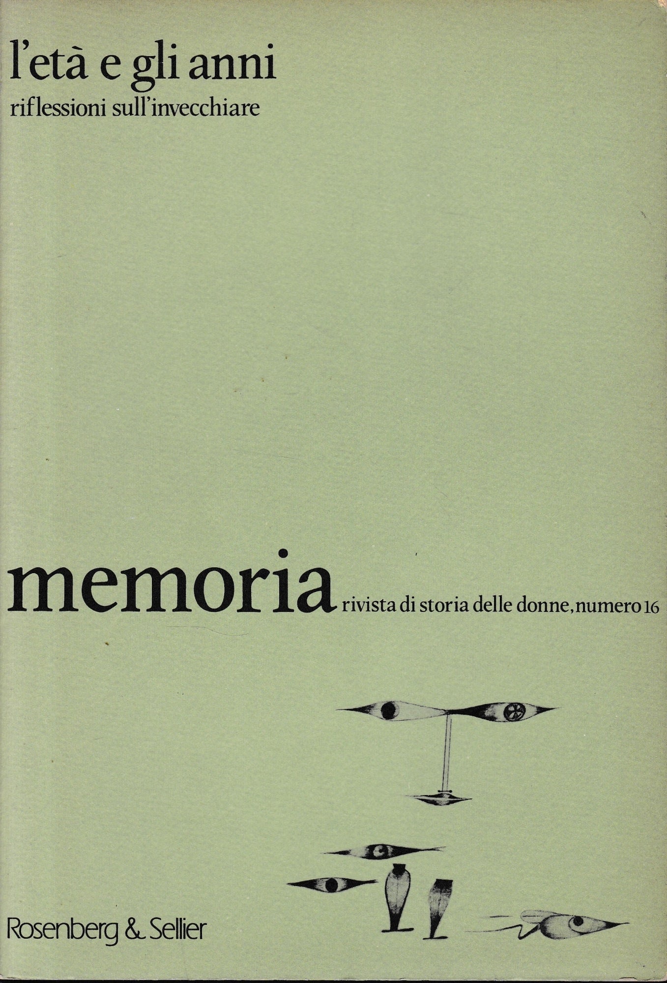 Memoria. L'Età e gli anni. Riflessioni sull'Invecchiare - copertina