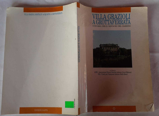 Villa Grazioli a Grottaferrata. Concorso per il restauro del giardino - copertina
