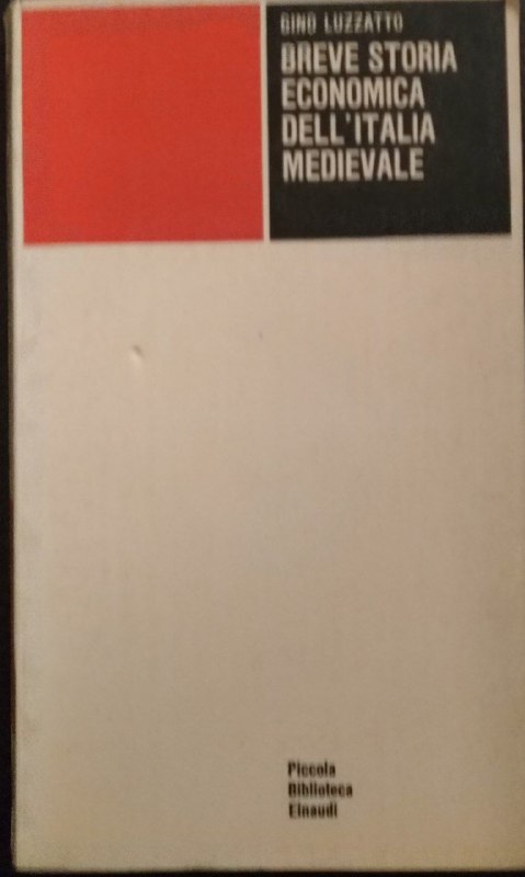 Breve storia economica dell'Italia medievale - copertina