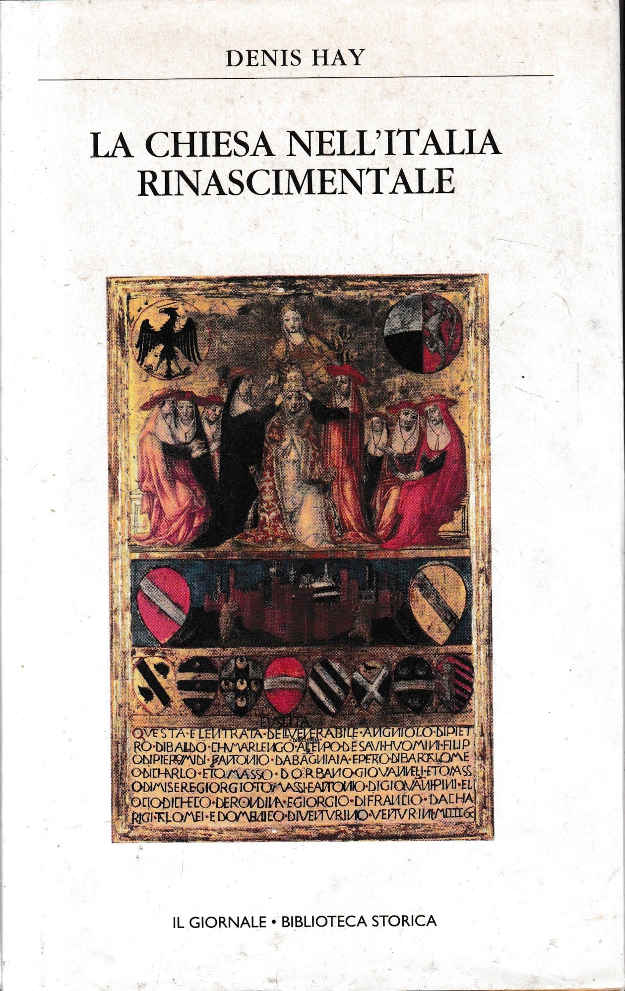 La Chiesa nell'Italia rinascimentale - copertina