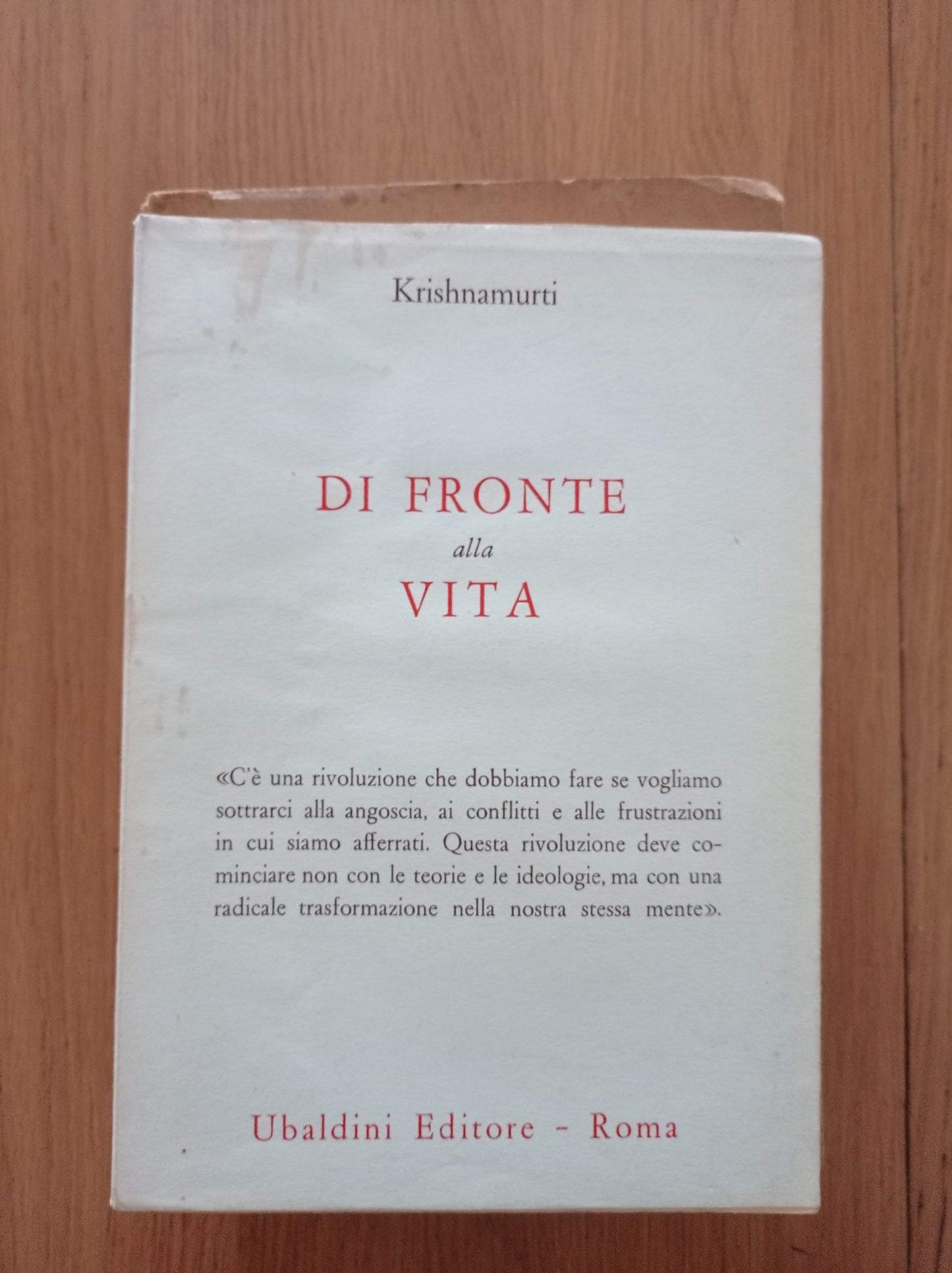 Di fronte alla vita - copertina