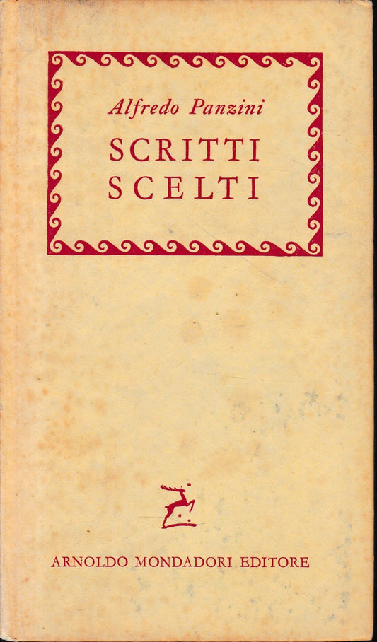 Scritti scelti - copertina