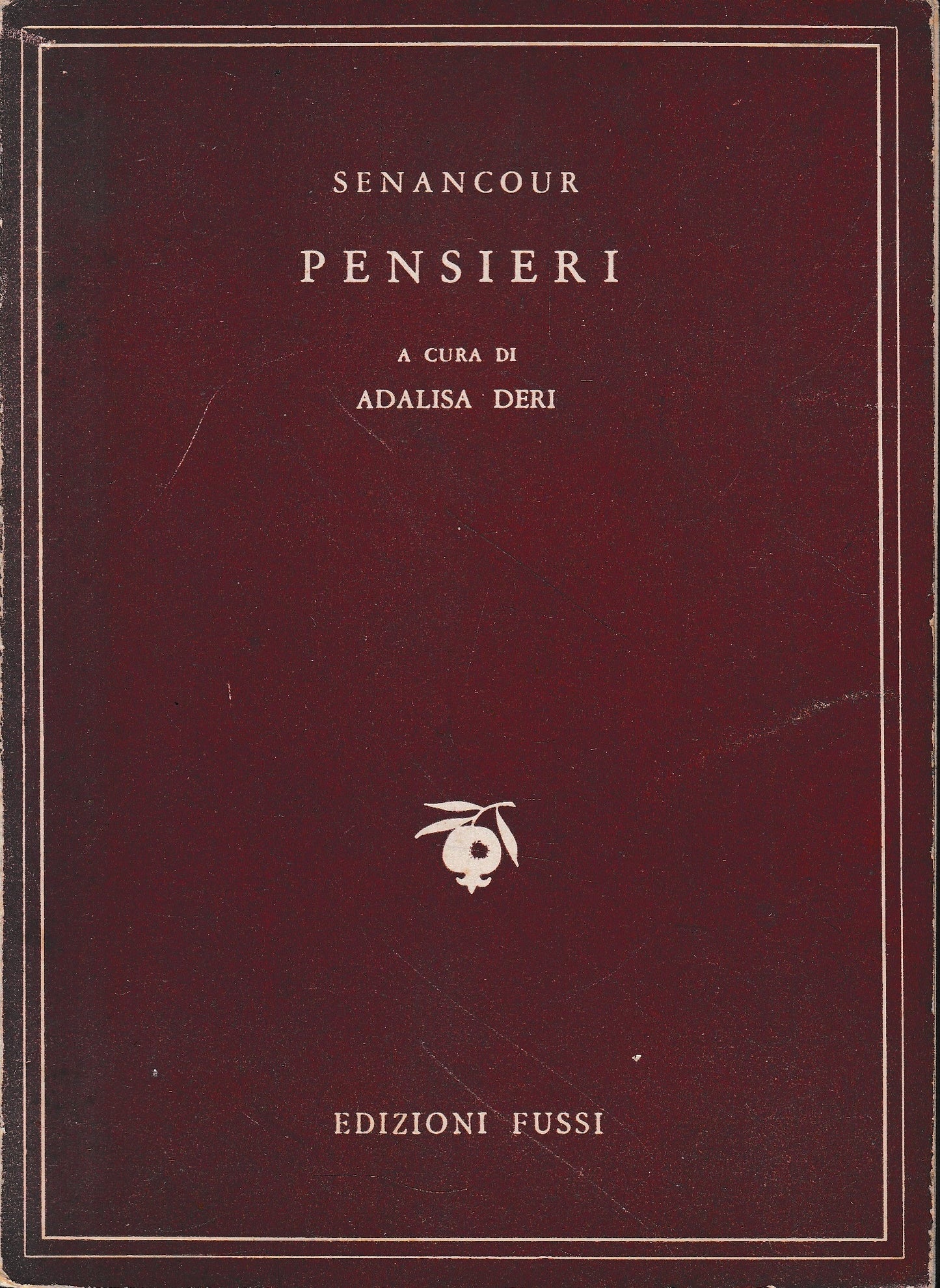 Pensieri. Testo originale Francese a fronte. - copertina