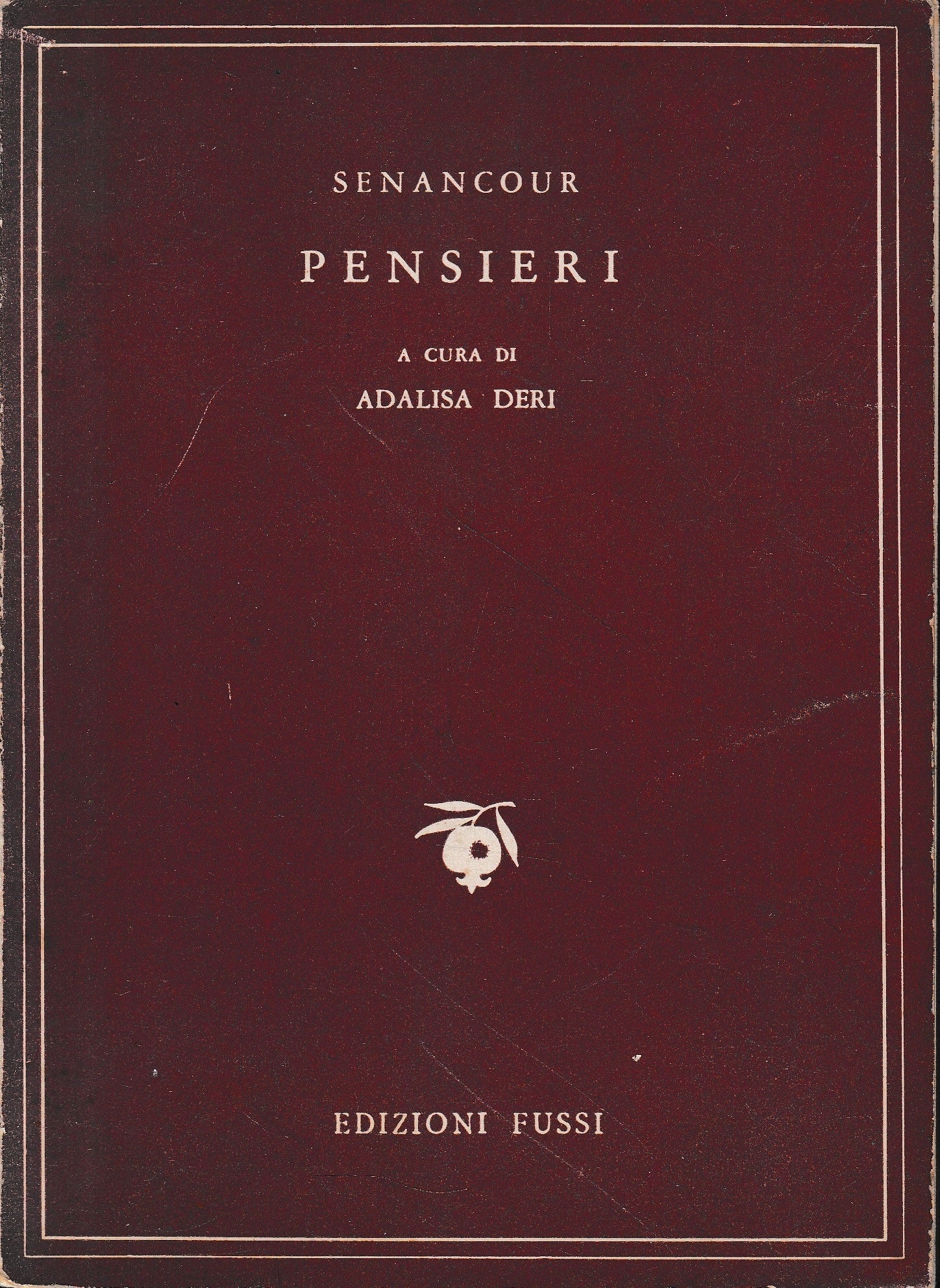 Pensieri. Testo originale Francese a fronte. - copertina