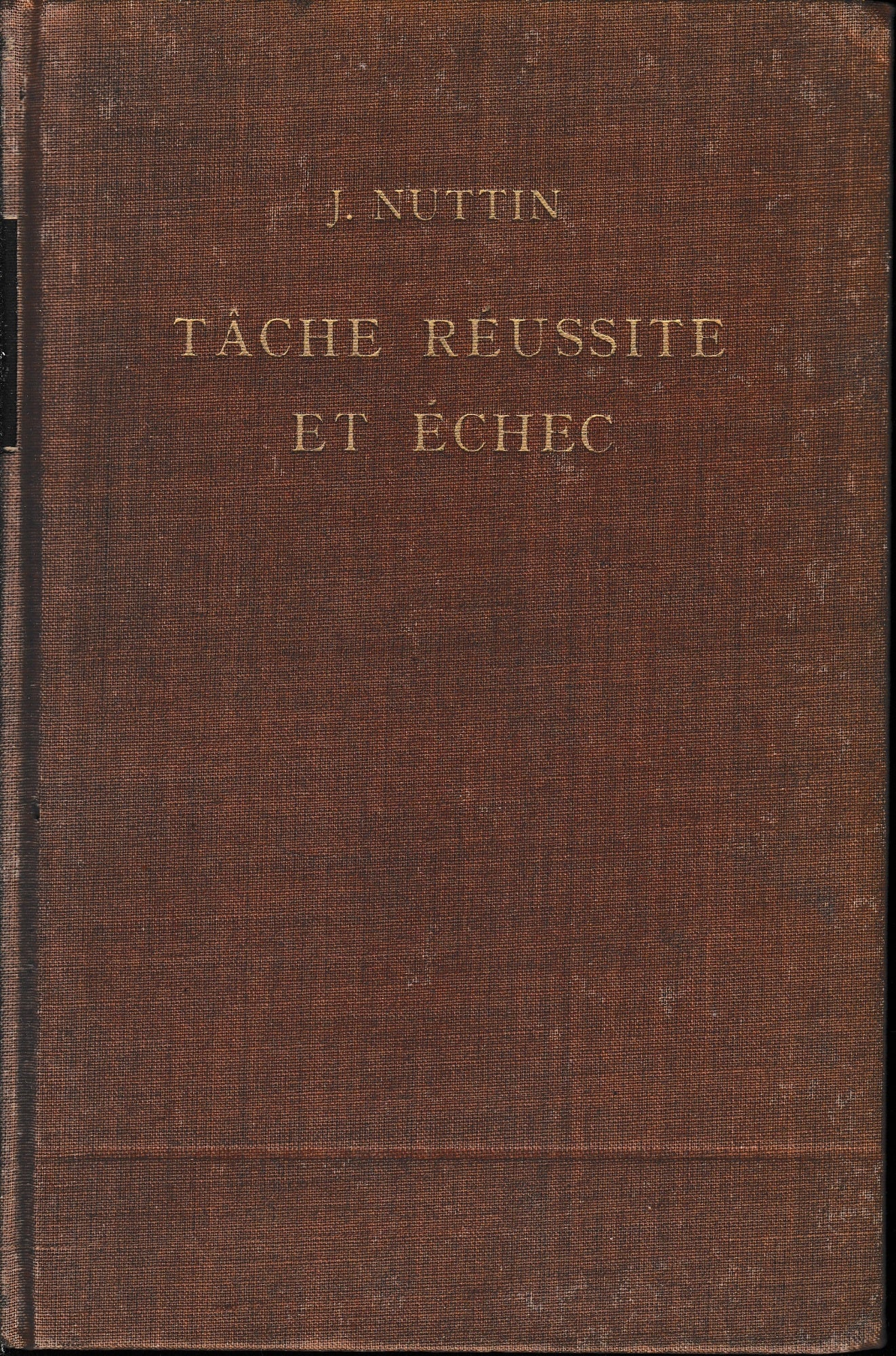 Tâche réussite et échec, théorie de la conduite humaine - copertina