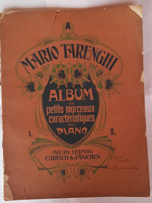 Album de petits Morceaux caracteristiques pour piano par Mario Tarenghi - copertina