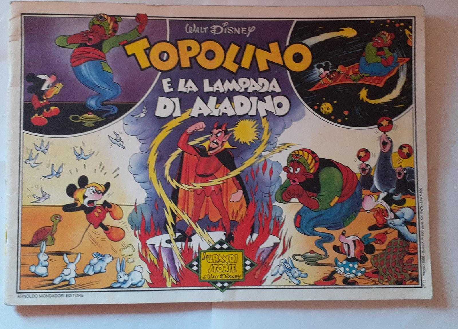 Topolino e la lampada di Aladino - copertina