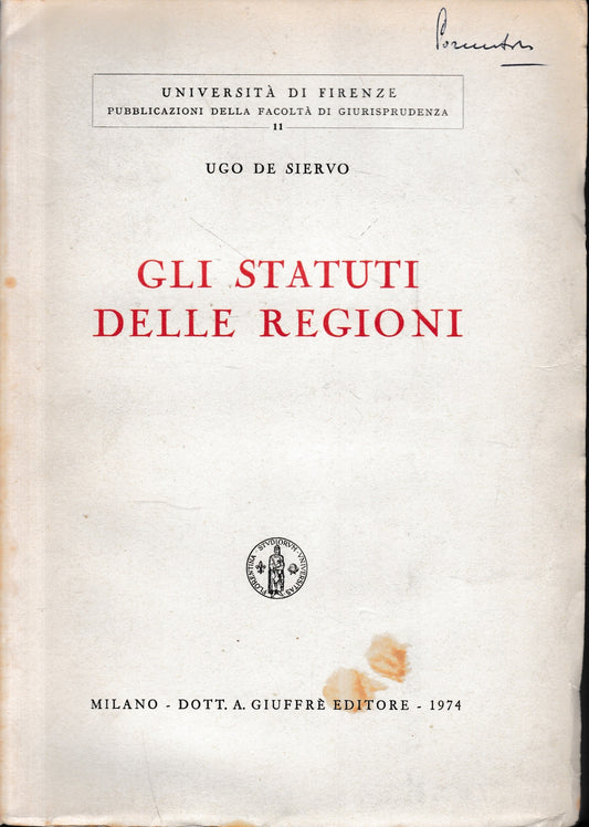 Gli Statuti delle Regioni - copertina