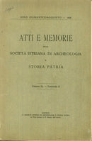 ATTI E MEMORIE della società istriana di archeologia e storia patria Volume XL - Fascicolo II - copertina